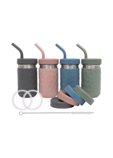 WeeSprout 2-in-1 Drinking Cups for Kids, Durable Stainless Steel Tumbler
