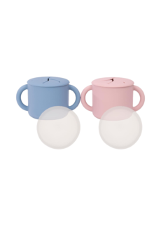 WeeSprout Snack Containers, Food Grade Silicone Cups, Spill-Proof Tops For Toddlers and Babies