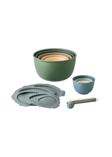 Bamboozle Astrik Mega Baking Bundle| 5 Piece Mixing Bowl Set | Measuring Cups and Spoons